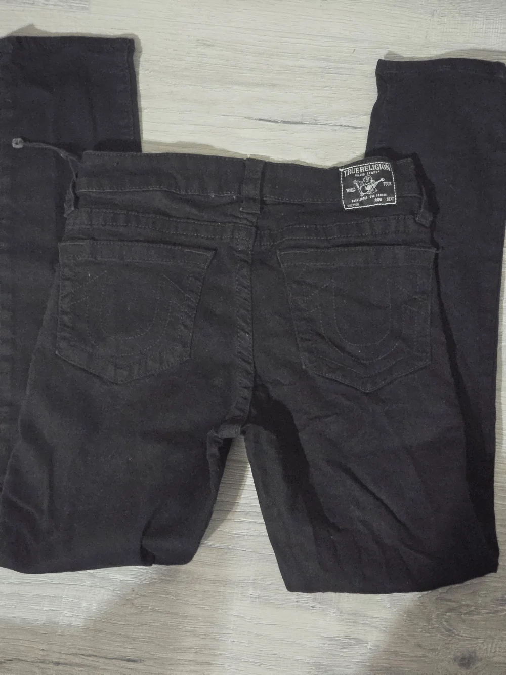 True Religion Kids Black Straight-Leg Jeans